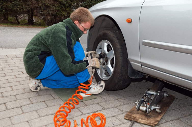 Impact wrenches can make quick work of a tire